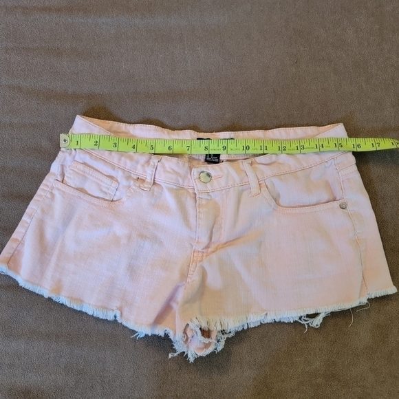 Forever 21 Daisy Duke Pink/Peach Cutoff Shorts Size 27 - Picture 4 of 5